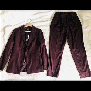 Burgundy RW&CO suit - Brand new